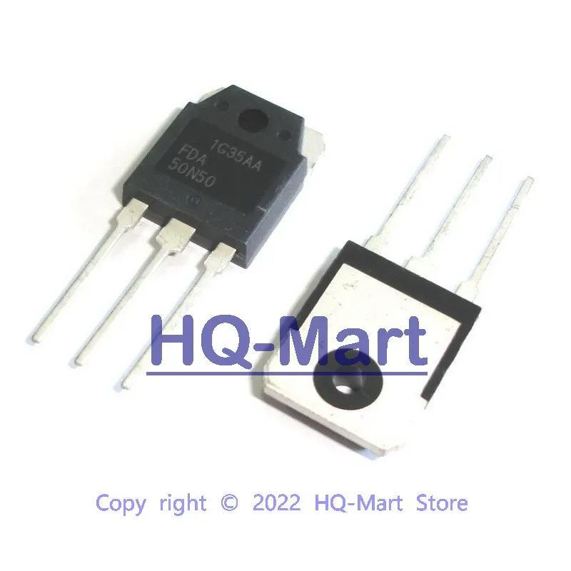 1 ~ 5 PCS FDA50N50 TO-3P FDA 50N50 500V N-Channel MOSFET Transistor