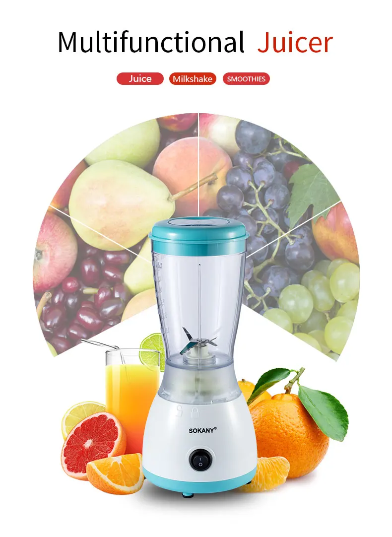 Sokany 300W High Power Multi Functional Handheld Mixer Professional Electric Multi-Purpose Blender