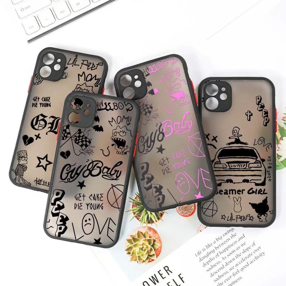 Lil Peep Rapper Hell Boy Clear Case For Apple iPhone 15 14 13 Pro Max 12 11 Pro Mini SE2 X XS XR 6 7 8 15 Plus Matte Back Covers