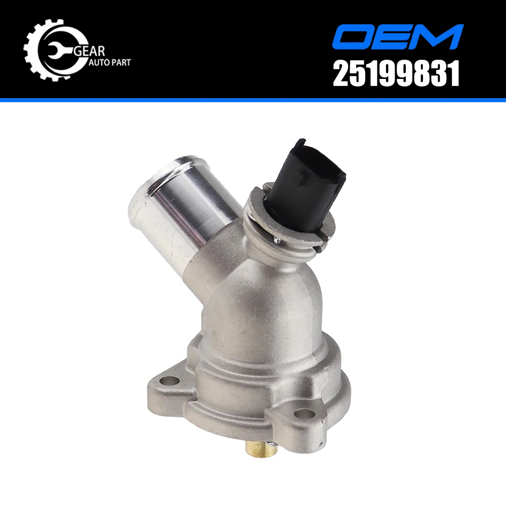 Aluminum Engine Cooling Thermostat Housing Cover Assembly fit for Chevrolet Spark Beat Matiz 1.2L 2013-2015 96988257 25192923