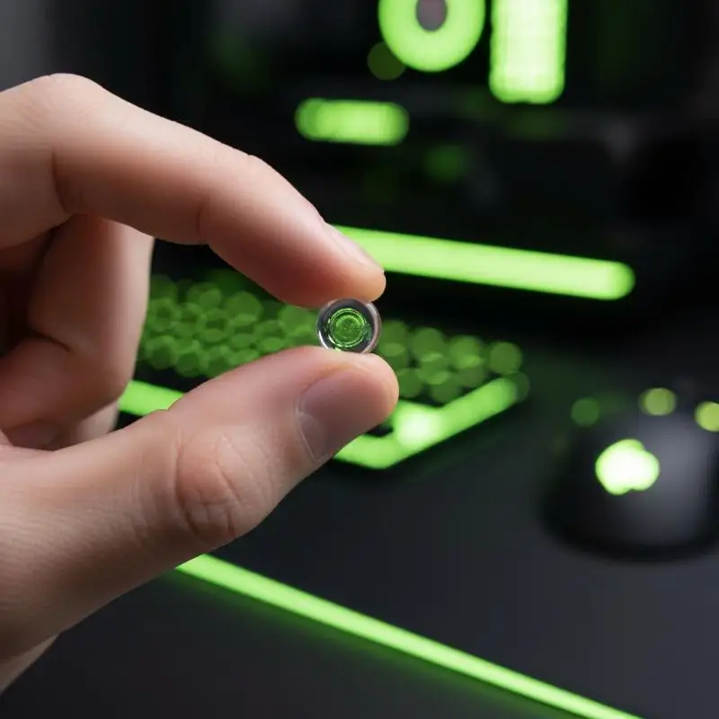 New 1 Pack Glass  DIY Universal Dots Mouse Feet Pads Sticker for Gaming Mouse Anti-Slip Pad