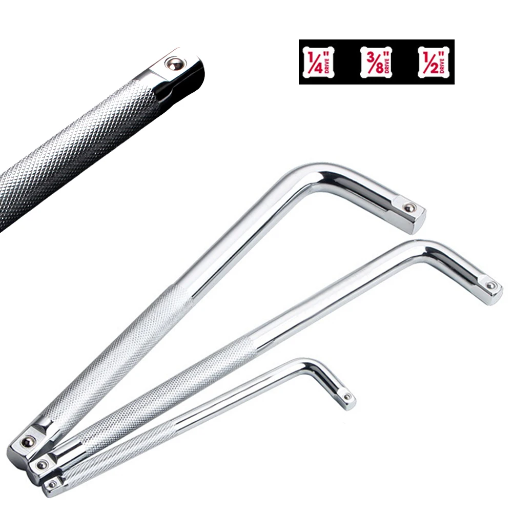 Imagem -06 - Double End Extensão Chave Soquete tipo l Bent Bar Prevenção da Oxidação Prata Cromo Vanádio Aço