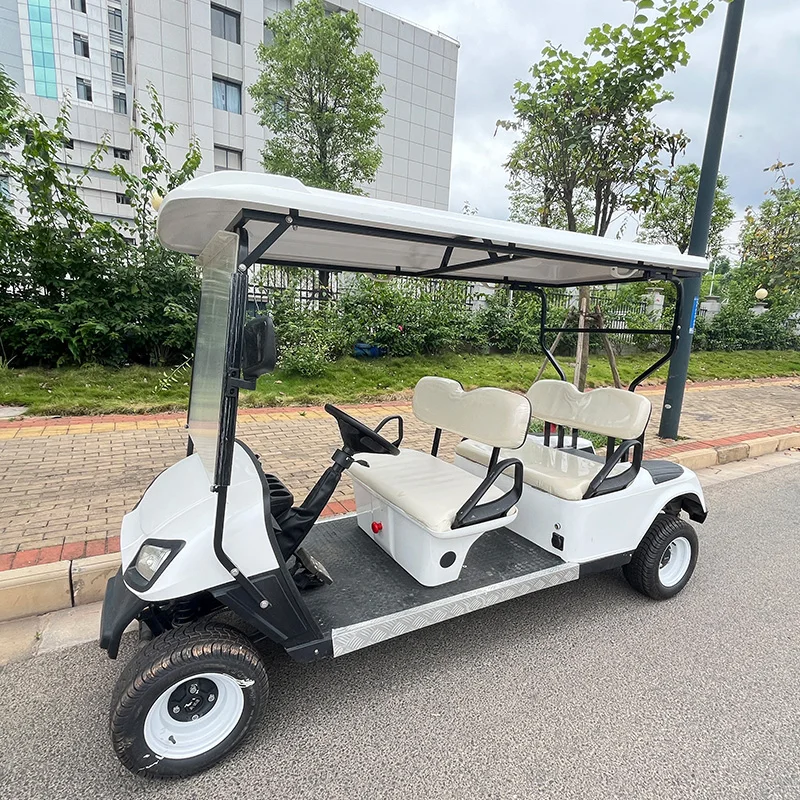 Customizable 2-10 Seat Electric Sightseeing Golf Cart Hotel Reception Saloon Car Scenic Spot Tourist Ferry 1000W Power Cargo Use