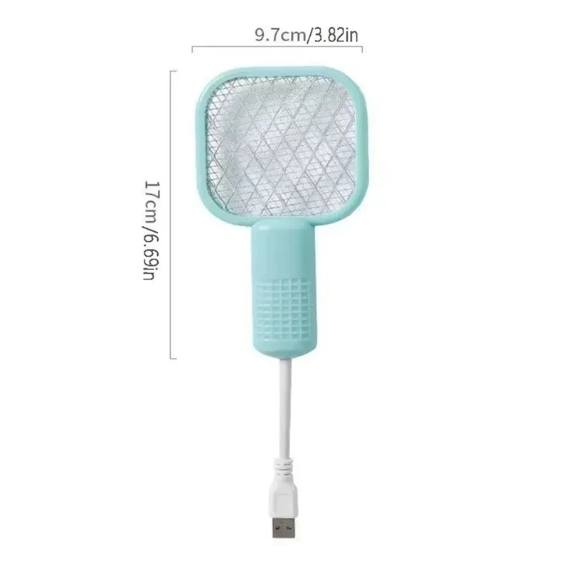 

5PCS Portable Mosquito Electric Fly Swatter Night Light Function USB Powered Insect Trap for Home Bedroom Patio