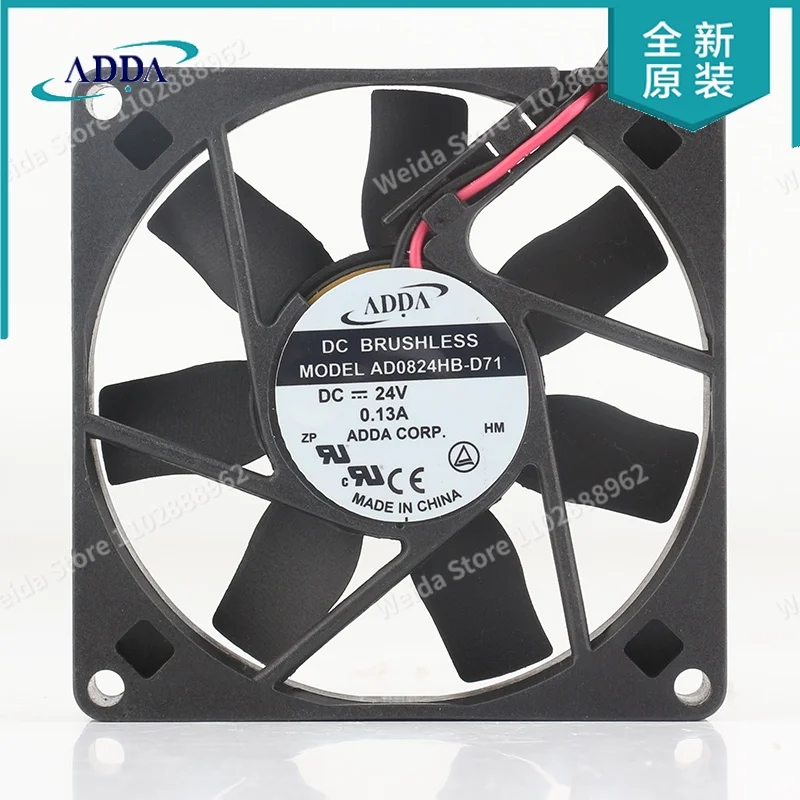 

Вентилятор охлаждения ADDA 12V 48V DC24V 0.13A 8015 80X80X15MM 8CM с двойным шарикоподшипником, контролем температуры и сигнализацией, для сервера AD0824HB-D71