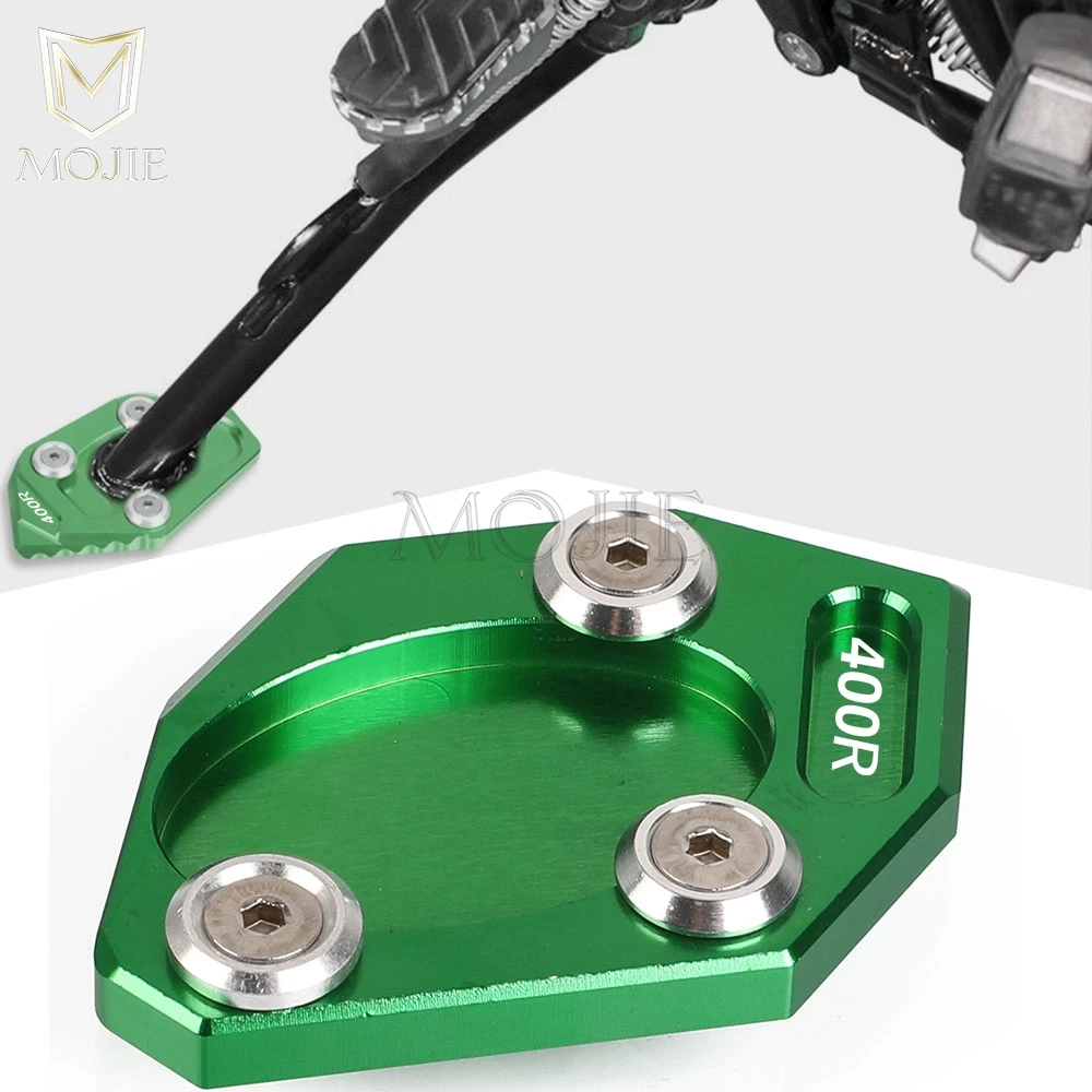 For Kawasaki Ninja 250 300 ZX250R ZX300R Ninja400R ER-4F NINJA 1000 SX NinjaZX10R Motorcycle Kickstand Foot Side Stand Extender