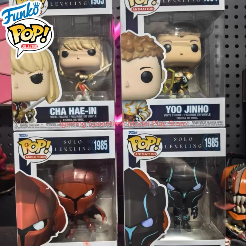 

Funko Pop Original Solo Leveling Igris Figure Cha Hae-In Yoo Jinho Figures Authentic Collectible Limited Edition Toy Fans Gift