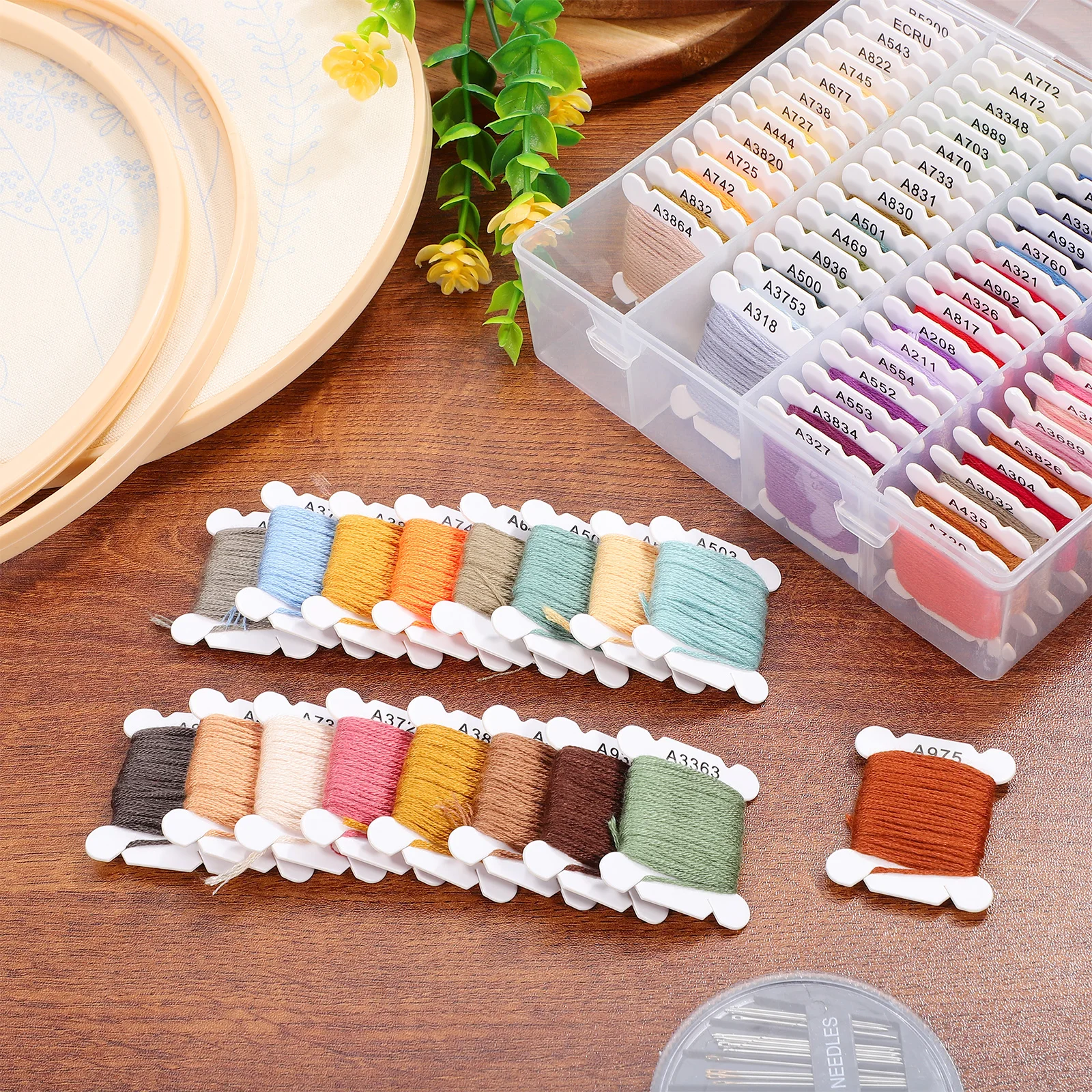 

Embroidery Thread 80 Colors Premium Material Durable Use Sewing Cotton Linen Polyester Machine Hand Crafts Yarn Gifts