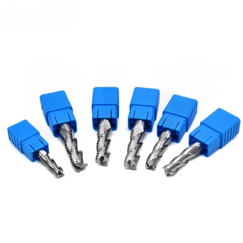 HRC55 Milling Cutter Alloy Coating Tungsten Steel Tool Cnc Maching 4 Blade Roughing Endmills  corn Milling Cutter For Metal