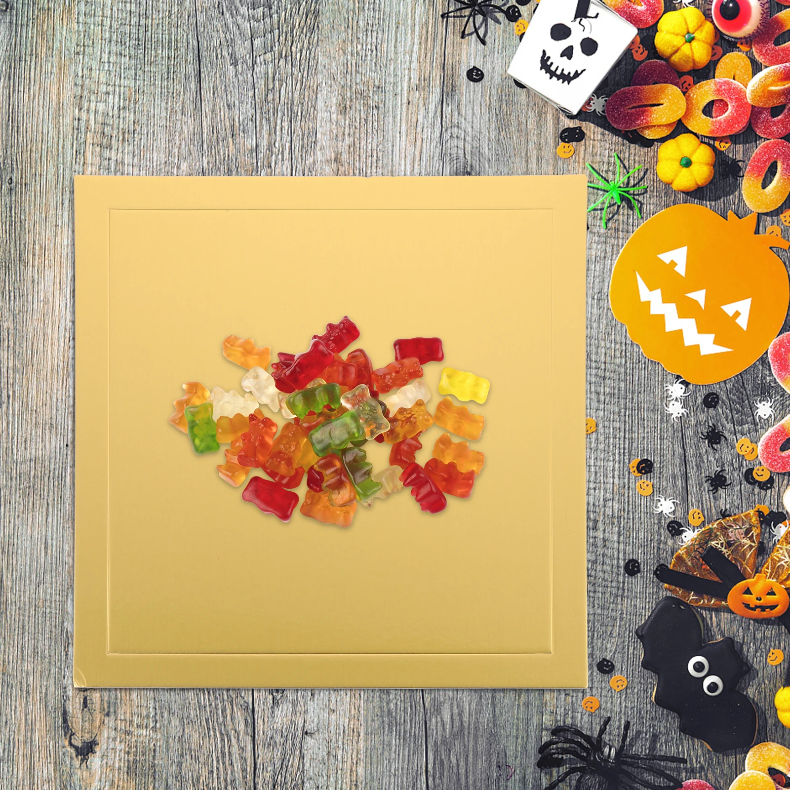 

10pcs Cake Mat Square Boards 12 Inch Food Grade Gray Cardboard Base Decorative Cake Display Baking Supply Home Party
