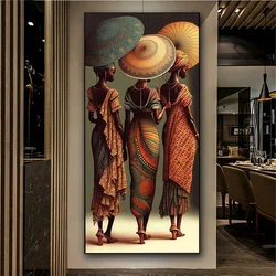 Umbrella African Woman's Back 5D DIY Diamond Painting Jewelry Cross Stitch Full Drill Embroidery Mosaic Kits Portrait EMG97