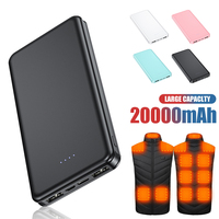 Power Bank 20000mAh Lightweight External Battery Pack For Heating Vests Jackets Scarves Socks Gloves Stove Hand Warmer