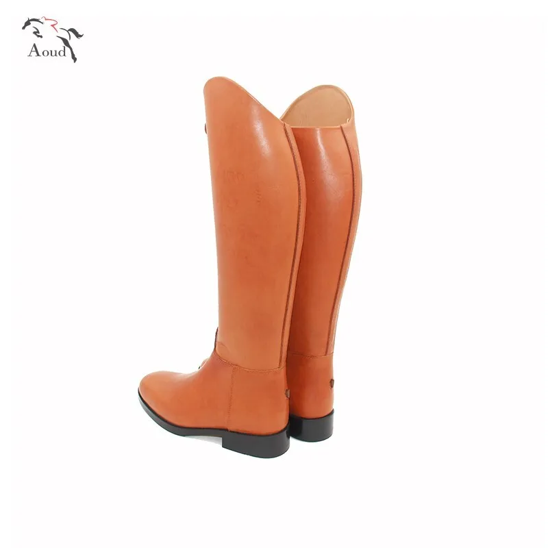 Aoud Saddley Horse Riding Boots Cow Leather Dressage boots Knee Equestrian Boot High Quality Shoes Unisex Customize Halter Chaps