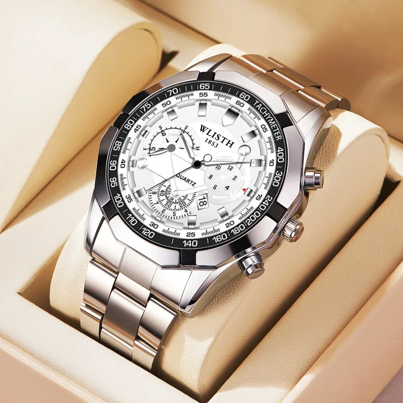 Luxury Brand Man Watch Waterproof Luminous Date Sport Man Wristwatch Stainless Steel Fashion Quartz Men's Watches Reloj