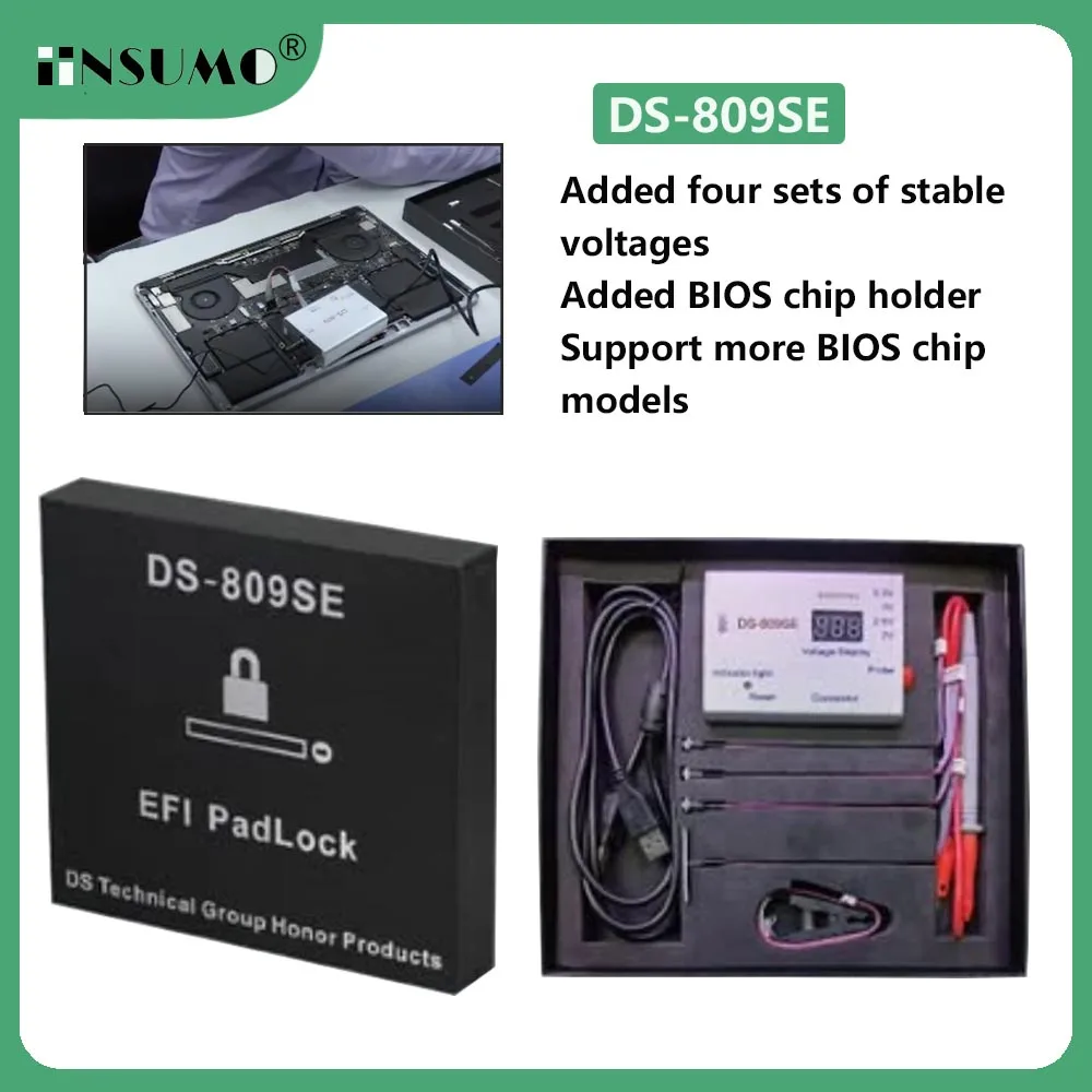 

DS-809SE DS809SE Upgrade iCloud Unlock Tools For MacBook Pro Air iMac MAC Mini EFI PadLock Remove Read Write SN Repair Tool