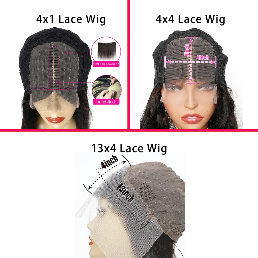 Wig rambut manusia Bob gelombang air 4*4 Wig tertutup Remy ekstensi rambut bergelombang Brasil Wig renda depan pra-pencabutan KissHair