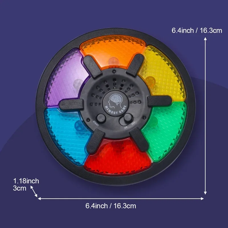 Children's Educational Toy Memory Training Game Console, Handheld Electronic Memory Game Light Sound Creative Interactive Game