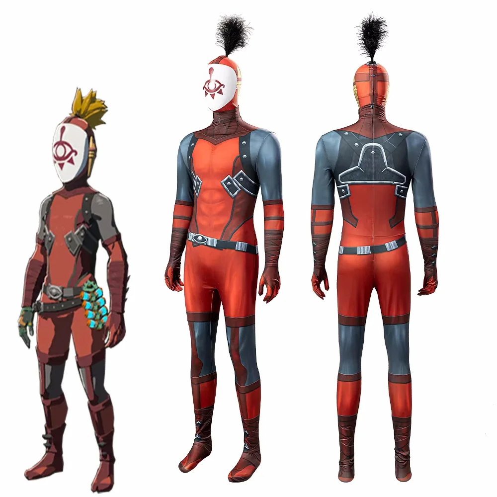 

Игровая костюм для косплея Yiga Clan для мужчин, необычный комбинезон, командная форма, костюм воина на Хэллоуин, карнавал, вечеринка, боевое боди