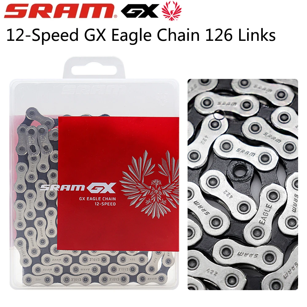 

SRAM GX Eagle Bike Chain 12 Speed 126 Links PowerLock Solid Pin for MTB Road Bike Original Bicycle Parts