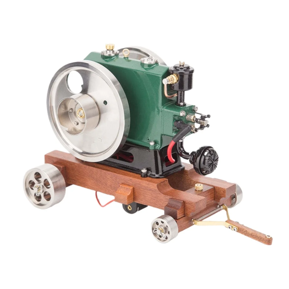 3.6CC Water Cooled Engine Model Miniature Retro Single Cylinder Four-Stroke Scale Metal Engine Model Ignition Mechanical Car