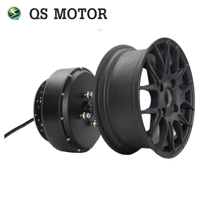 QS MOTOR Powerful New Version 5KW QS260 V4 Brushless DC Single Shaft E-Car In-Wheel Hub Motor