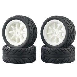 4Pcs Rubber Tire Tyre Wheel For SG1603 SG1604 SG1605 UDIRC UD1601 UD1602 UD1603 UD1604 1/16 RC Car Upgrade Parts