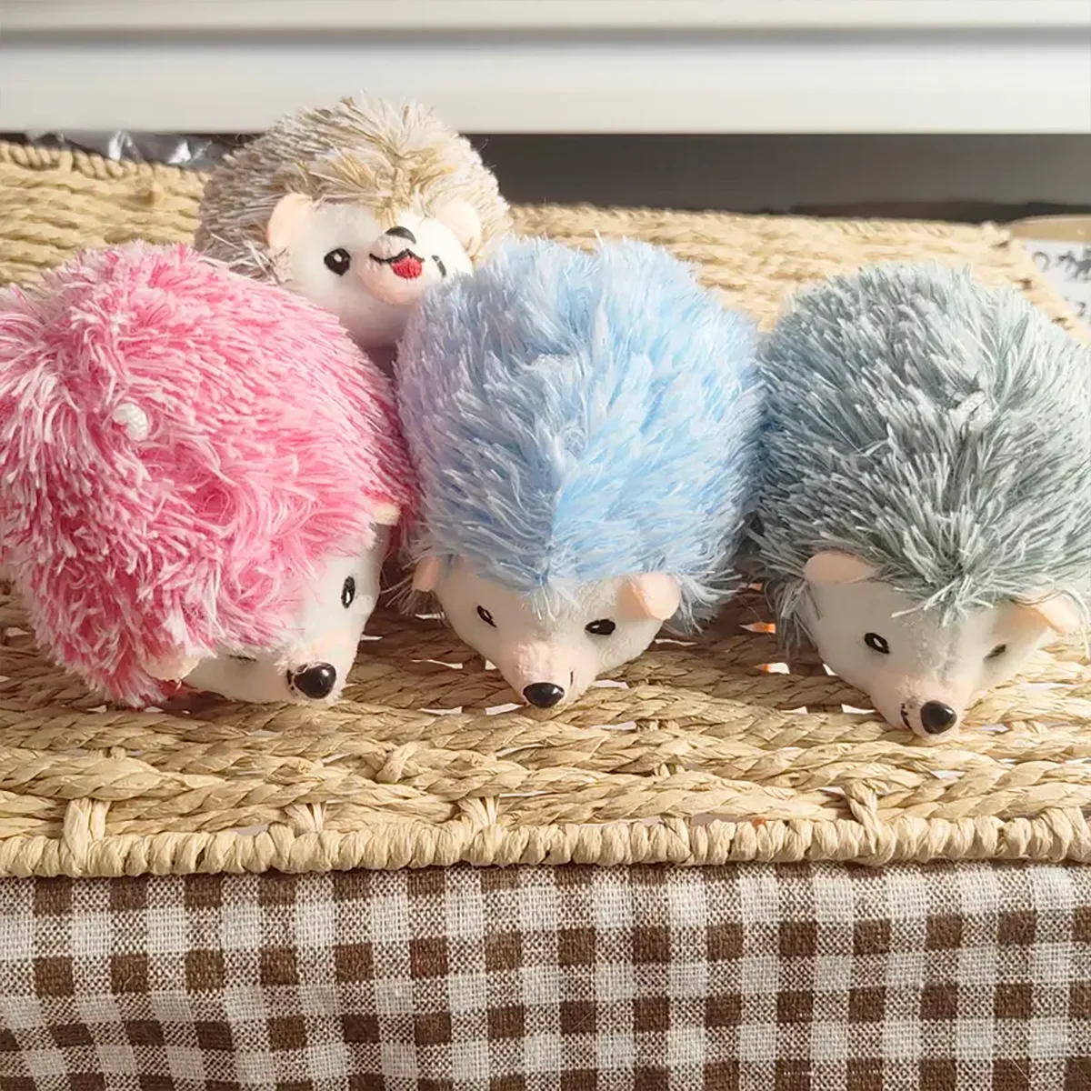 1 Cute Plush Hedgehog Pet Toy - Durable Pet Plush Toy, Suitable for Daily Interactive Pick up Games for Kittens