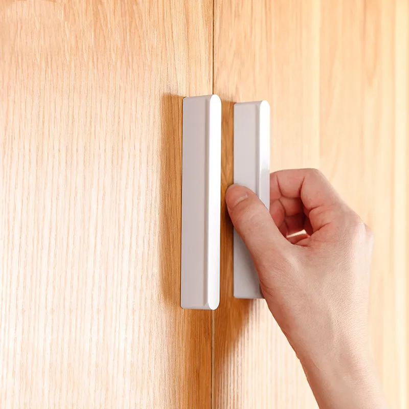 American Style White T - Bar Cabinet Handles, Aluminum Alloy Kitchen Cupboard Drawer Pulls, Furniture Hardware