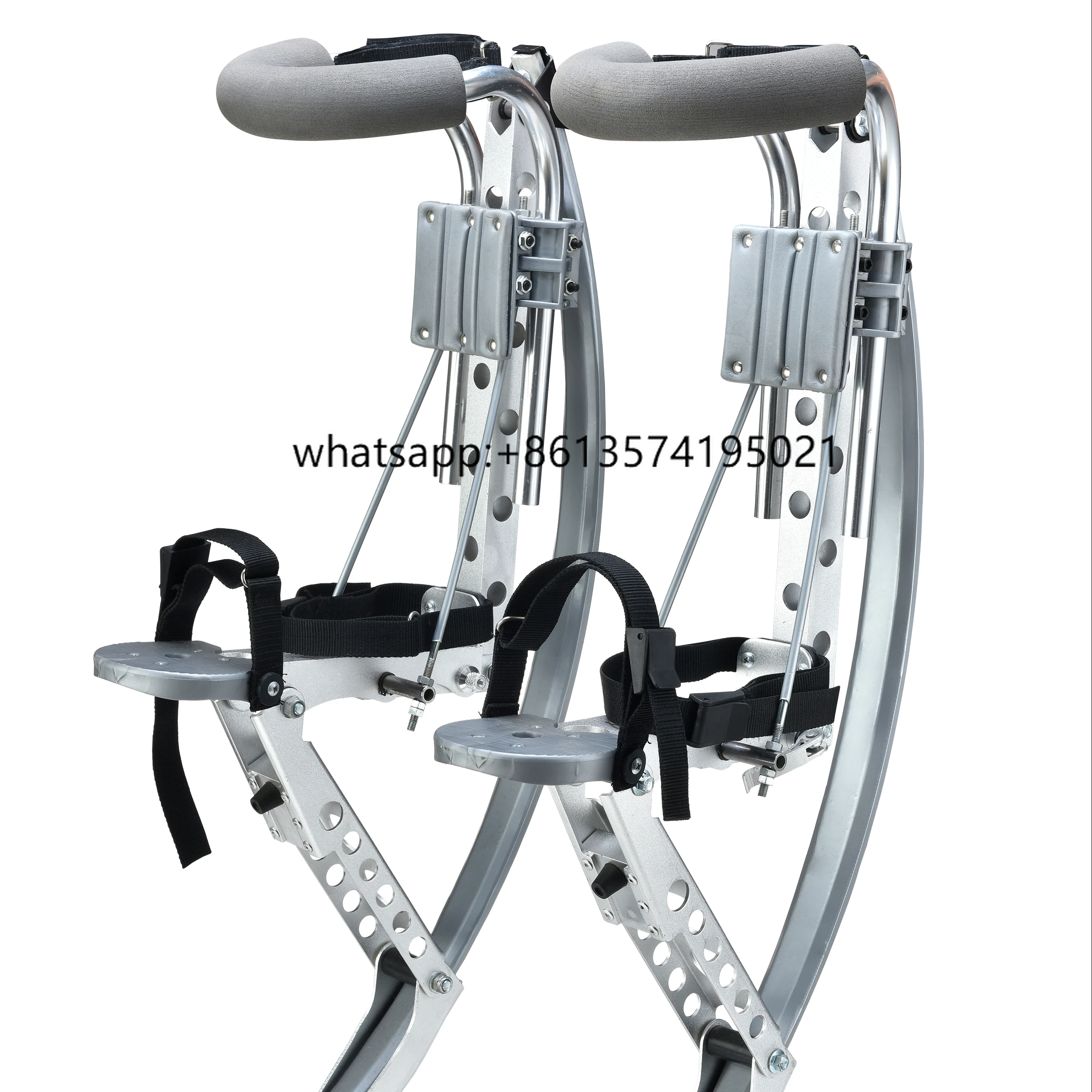 

Outdoor Sports & Entertainment Products Aluminium Frame Fiberglass Spring Running & Jumping Stilts with Shoes