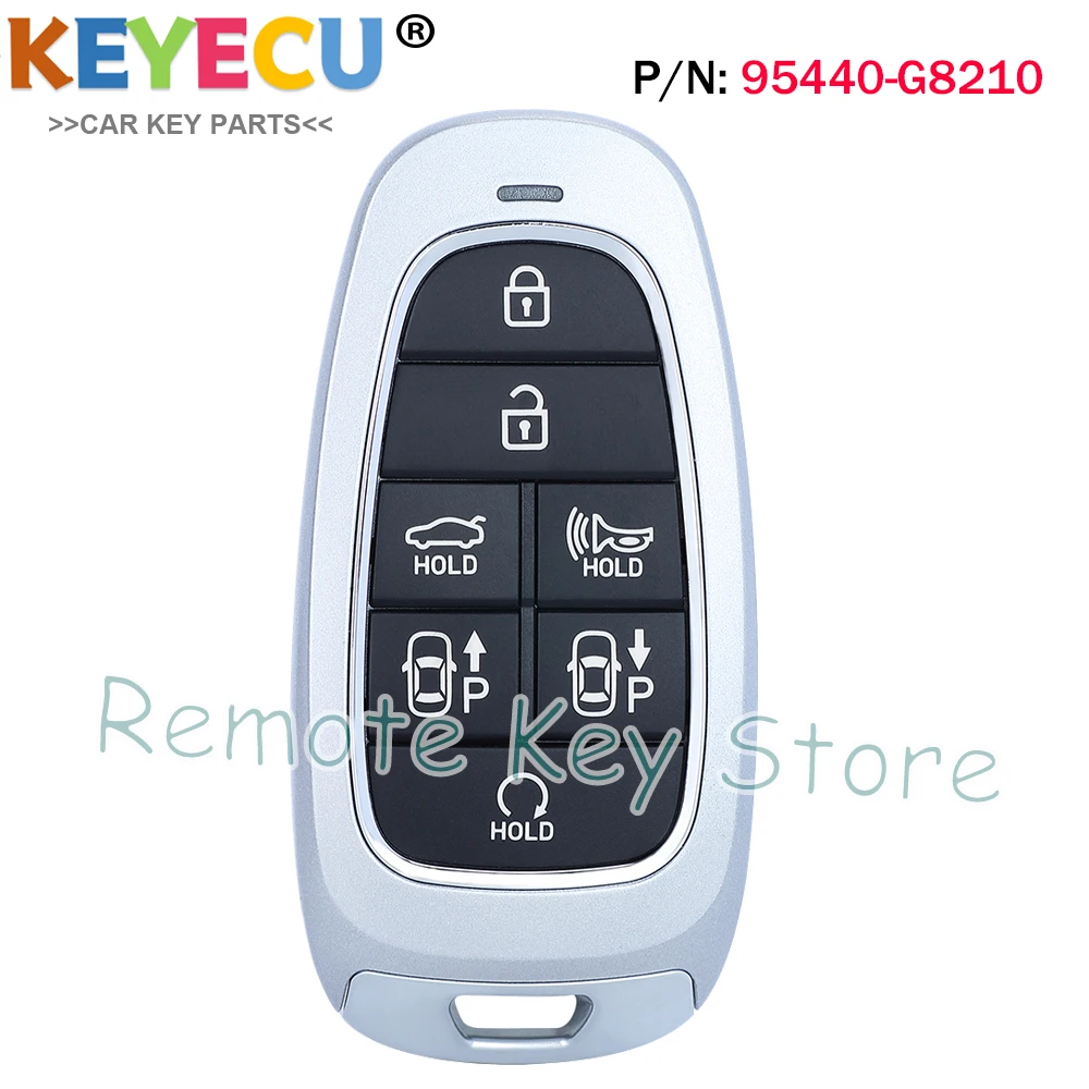 KEYECU Smart Remote Control Key for 2020 2021 2022 2023 Hyundai Grandeur ,Fob 7 Buttons 433MHz ID47 Chip P/N: 95440-G8210