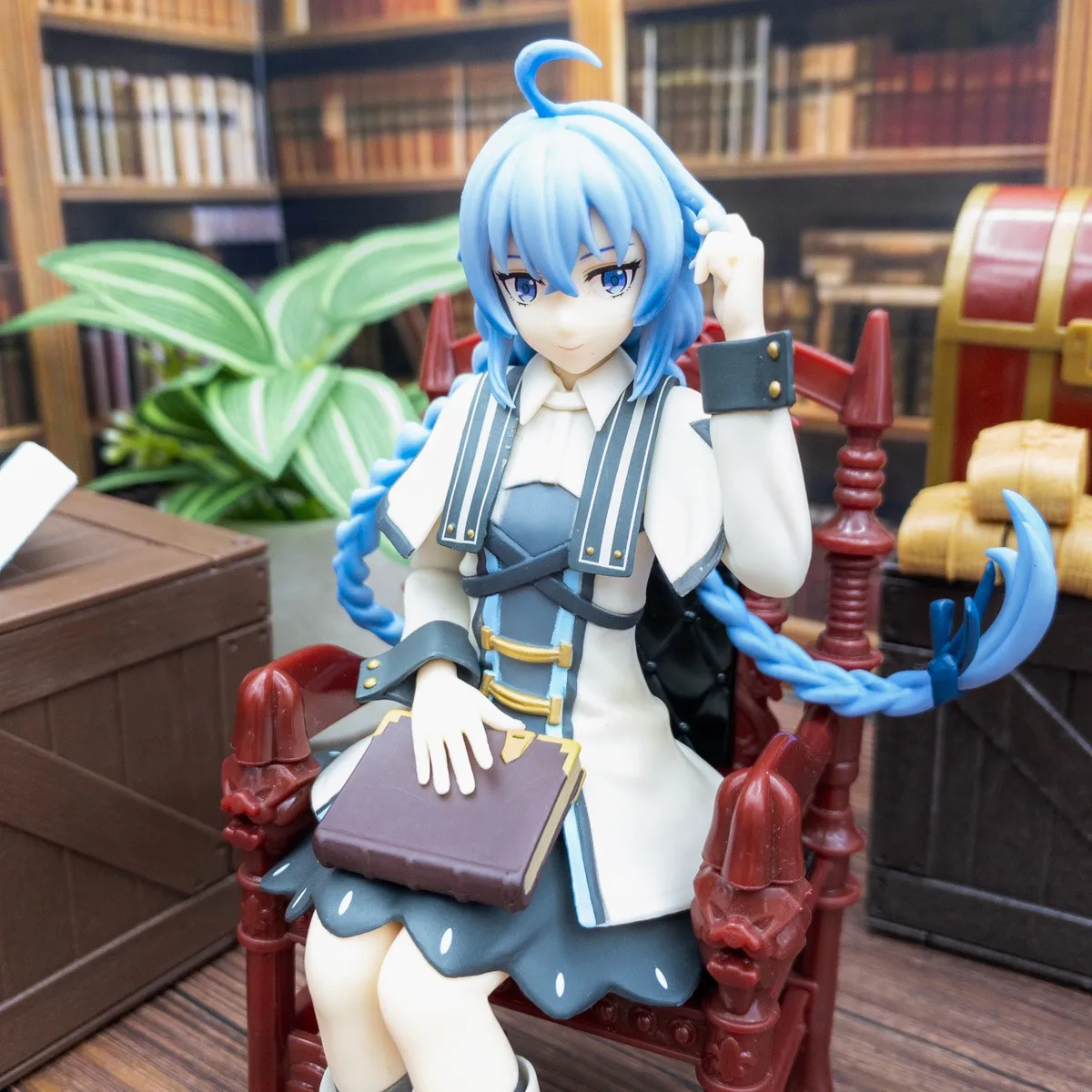 Figurka Anime Mushoku Tensei Isekai Ittara Honki Dasu Roxy Migurdia 14 cm, Model Stopera do Nudli, Zabawka, Figurka Akcji