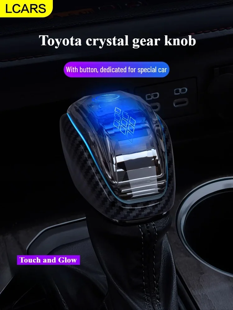 

Suitable for Toyota Asia Dragon Crystal Gear Knob, Suitable for Fourth Generation Highlander, Crown Kluger, Rav4, Venza, Camry, Harrier, Venza with Light Touch and Luminous Shift Lever