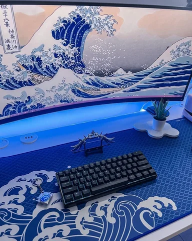 Коврик для мыши X-raypad Aqua Control Plus Wave Series APEX 900x400 мм — фото устройства
