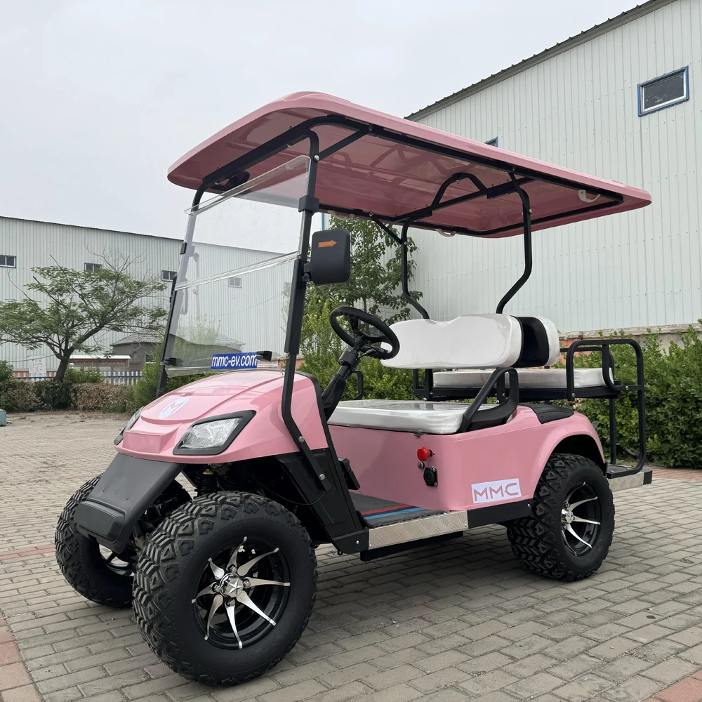 Wholesale and retail of 4-seater golf carts with lithium batteries, latest CE certification for electric vehicles