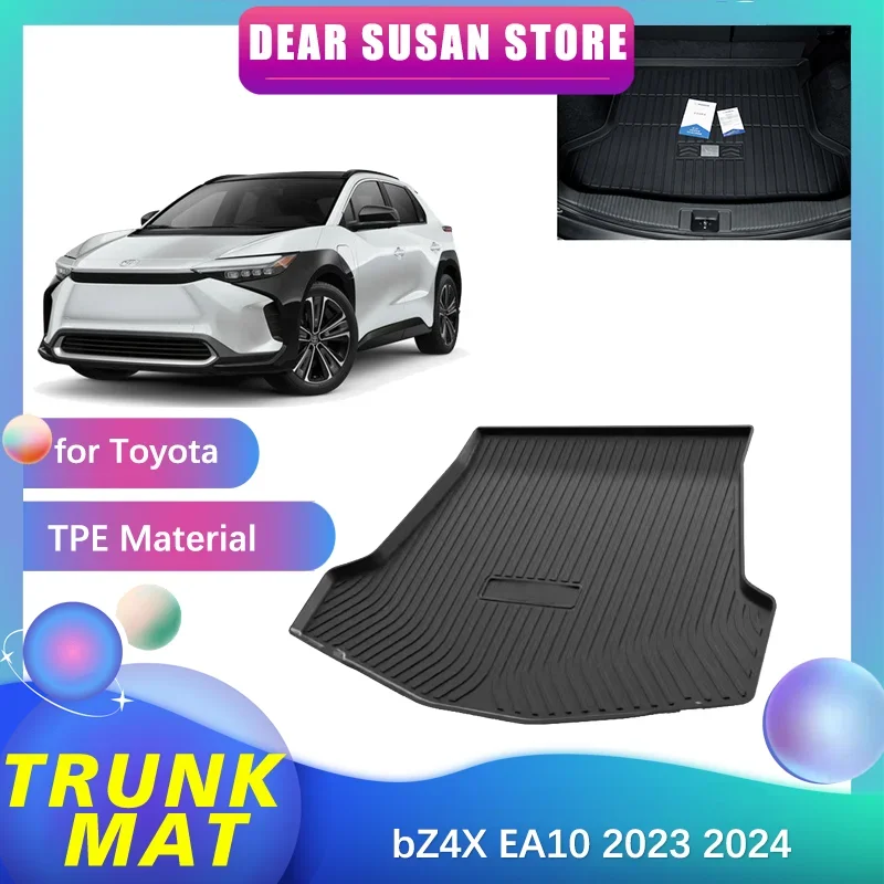 

Car Rear Trunk Mat for Toyota bZ4X EA10 Subaru Solterra 2023 2024 Waterproof Floor Pad Space Decoration Panel Tray Accessories
