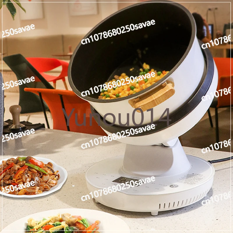 Automatic Rotary Cooking Machine, Multi-function, Electric Stir Frying Pot, Non-Stick Smart Stirring Wok, Rice Cooker, 220V