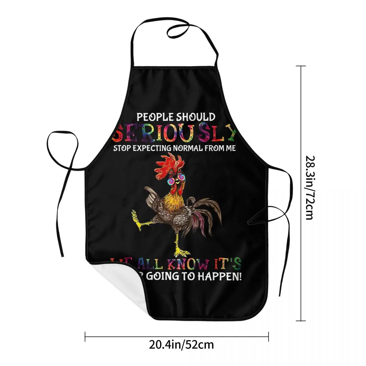 Chicken Hippie People Should Seriously Stop Expecting Normal From Me Aprons Chef Cooking Tablier Bib Kitchen Cleaning Pinafore