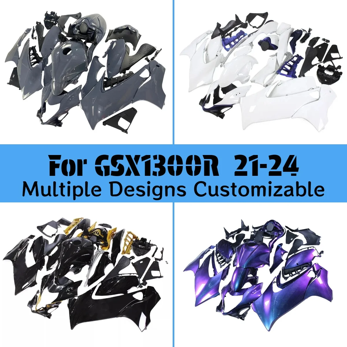 

Fairing Cover Set for GSX1300R 2021-2024 Motorcycle Fairings Bodywork Panel Kit Fit GSX 1300R 21-24