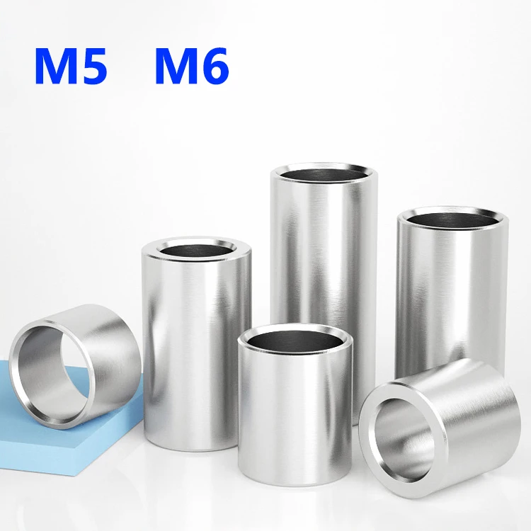 M5 M6 Round Hollow Unthreaded Stand-off Spacer 304 Stainless Steel Bushing Washer Gasket