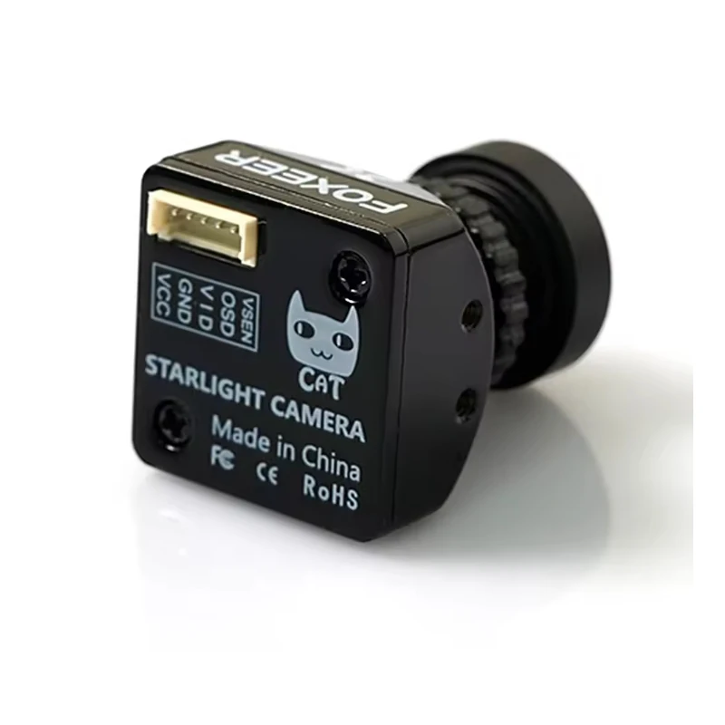 كاميرا Foxeer Mini Cat / Micro Cat 4 1200TVL Starlight 0.00001Lux FPV كاميرا منخفضة الكمون منخفضة الضوضاء FPV لطائرة سباق RC FPV بدون طيار