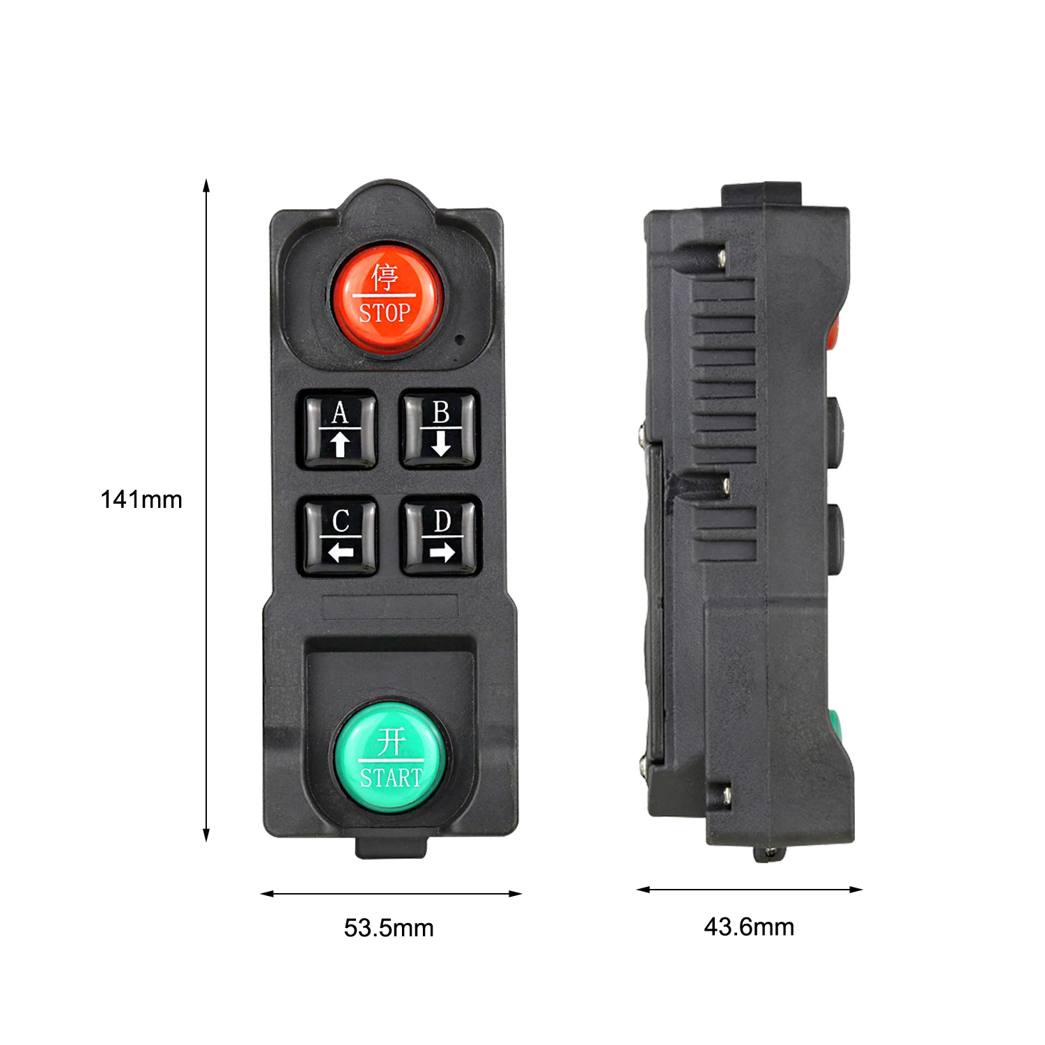 DC 12-36V  AC 100-240V 4CH Wireless Remote Control LED Light Switch 10A Relay RF Waterproof Transmitter Receiver 2M Antennae