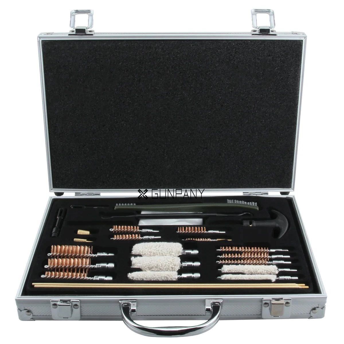 

Vector Optics Gun Barrel Cleaning Kit Brushes Set Aluminum Tool & Case for Rifles Hanguns Shotguns