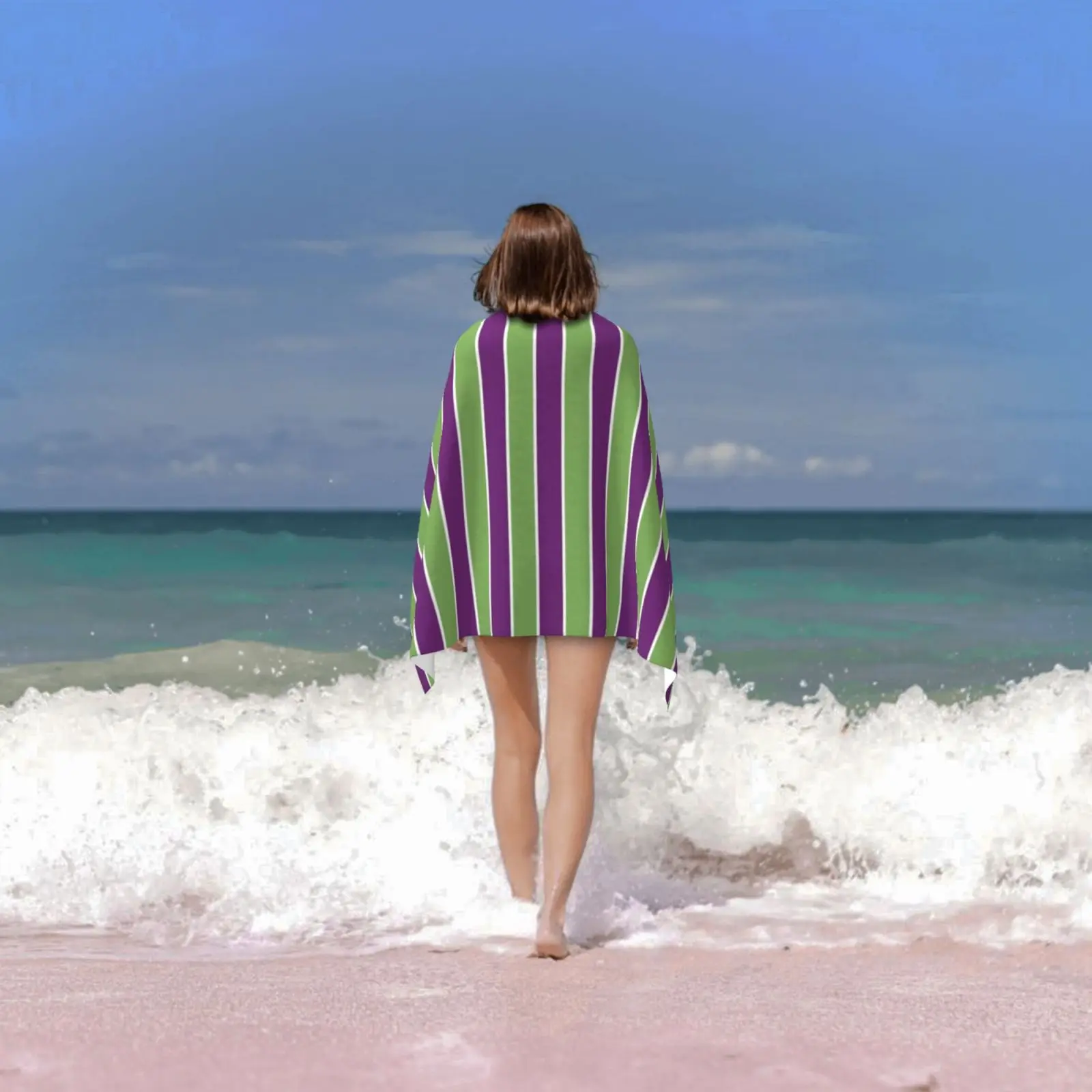 منشفة Suffragette شريطية 1432 Iwd Suffragette أخضر أرجواني شريط نسائي جريء #6