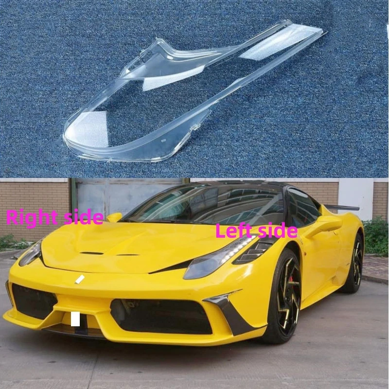 For Ferrari 458 2011 2012 2013 2014 2015 2016 Car Headlight Shell Replacement Headlight Cover Headlamp Lens Headlight Glass