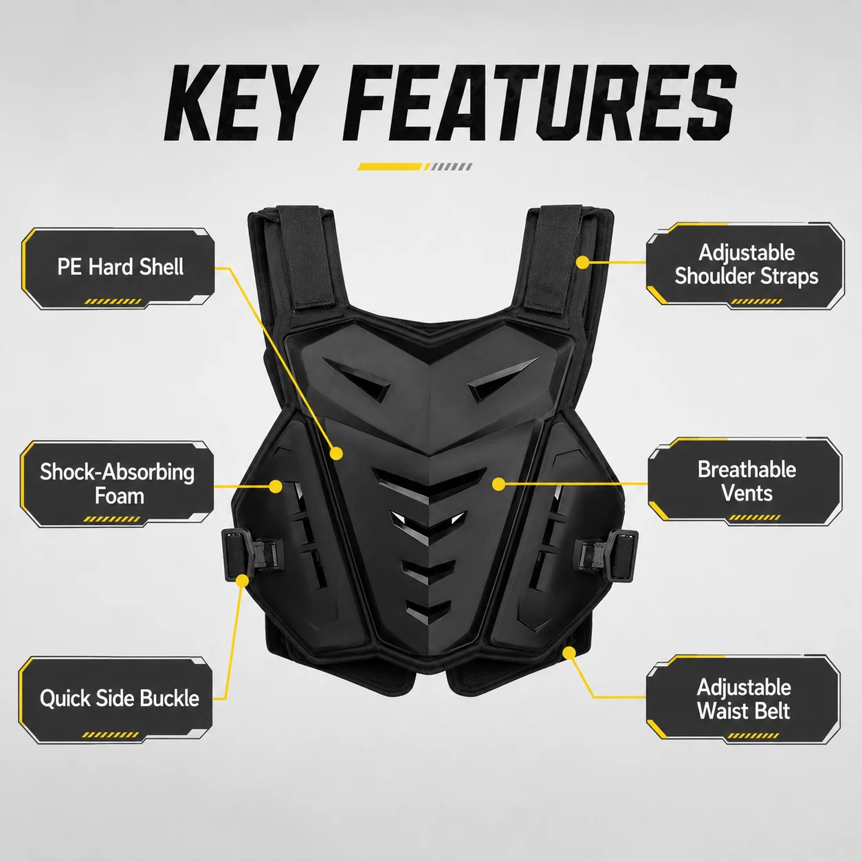 Motorcycle Body Armor Vest Mot - Mountain Biking Chest Protector ulasan dan harga