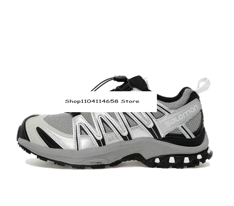 

SALOMON XA PRO 3D ADV Drawstring low cut outdoor functional men's and women's running shoes gray silver black