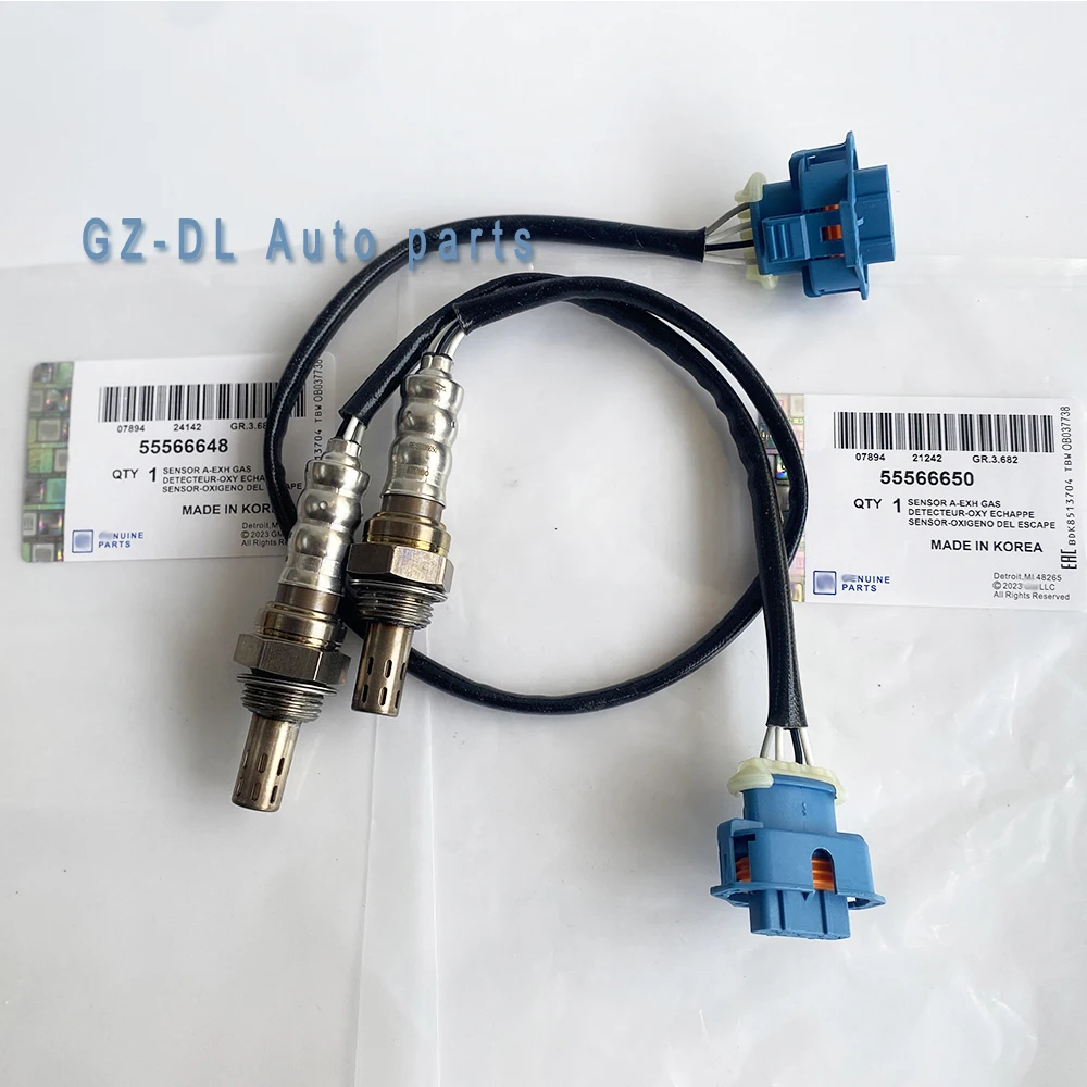 Sensor de oxígeno para coche, accesorio para Buick Excelle Chevrolet Aveo Cruze Aveo Sonic Trax Epica Orlando 1.6L 1.8L Daewoo Opel 55566650 55566648