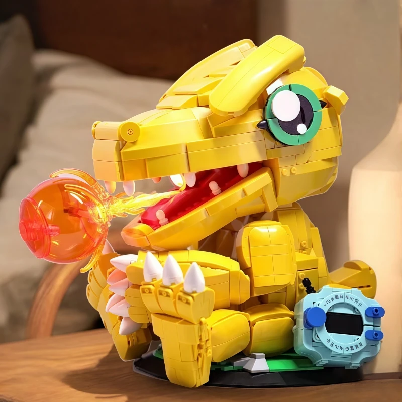 Senbao Building Blocks Digimon Collector's Edition Assembling Model Educational Toy Ornament Boy Birthday Gift Building Blocks