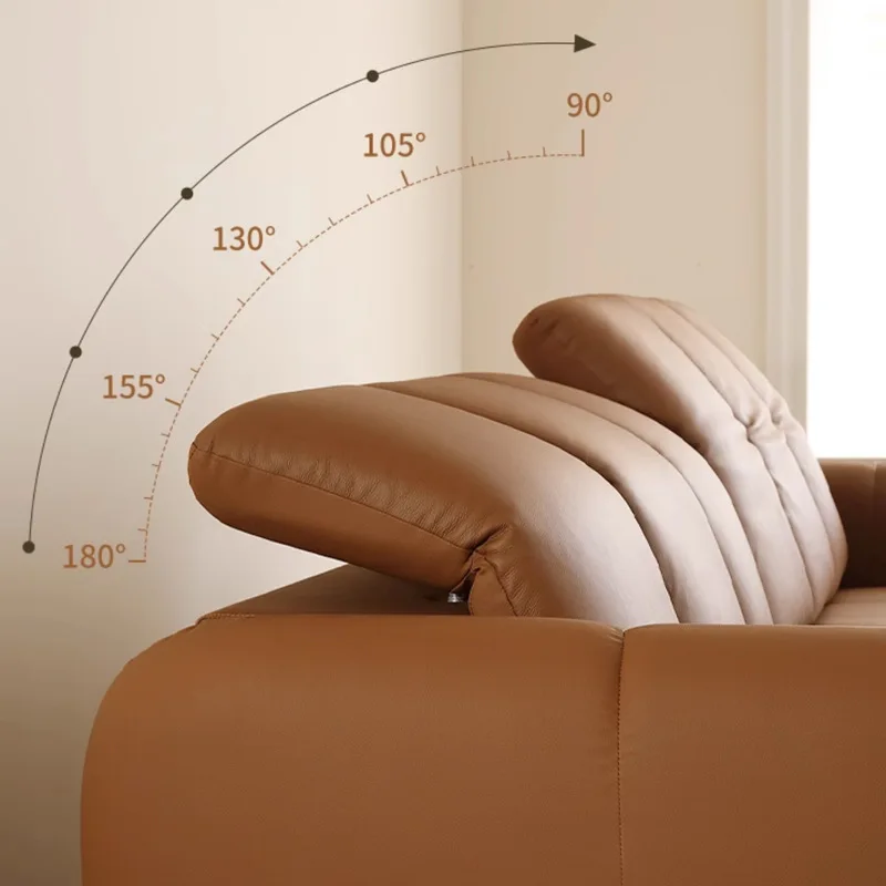 Moderno pequeno apartamento multifuncional sofá elétrico retrátil linha reta