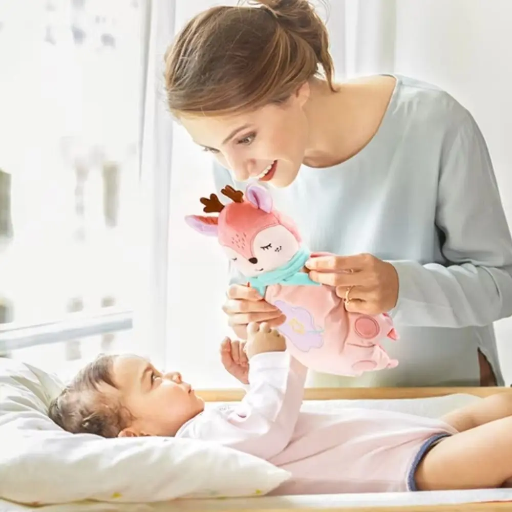 PP Cotton Palm Shape Soothing Pillow Fluffy Interactive Animals Puppet Plush Toys Soft Comfortable Adorable Stuffed Hand Puppets